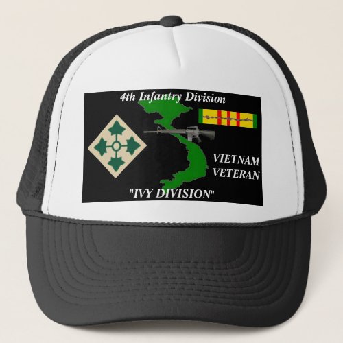 4th Infantry Division Ivy Division Ball Caps