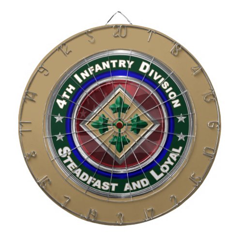 4th Infantry Division Keepsake  Dart Board