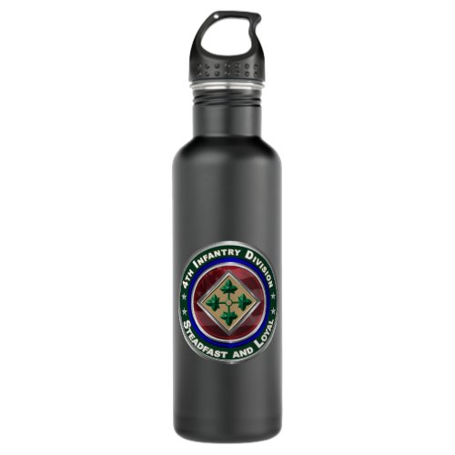 4th Infantry Division Keepsake Watch Stainless Steel Water Bottle
