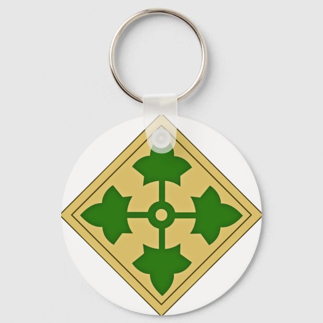 4th Infantry Division Keychain (Front)