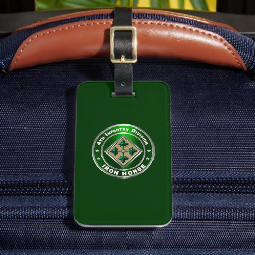 4th Infantry Division  Luggage Tag