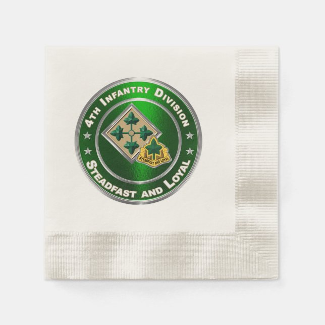 4th Infantry Division  Napkins (Front)