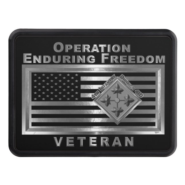 4th Infantry Division Operation Enduring Freedom Hitch Cover (Front)