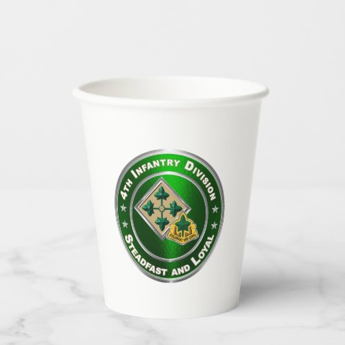 4th Infantry Division  Paper Cups