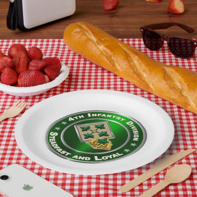 4th Infantry Division  Paper Plates (Picnic)