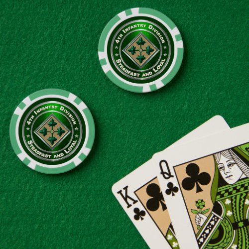 4th Infantry Division Poker Chips