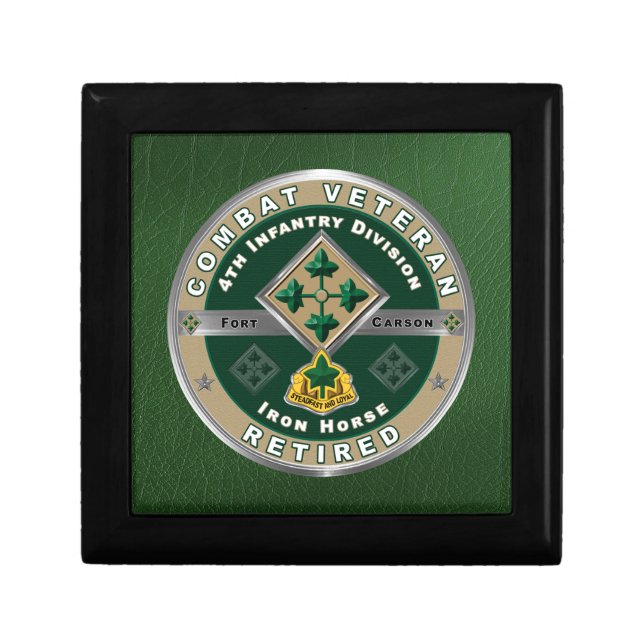 4th Infantry Division Retired Veteran Gift Box (Front)