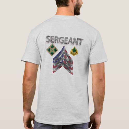 4th Infantry Division Sergeant T_Shirt
