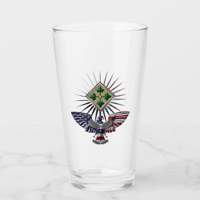 4th Infantry Division Special Eagle Glass (Front)