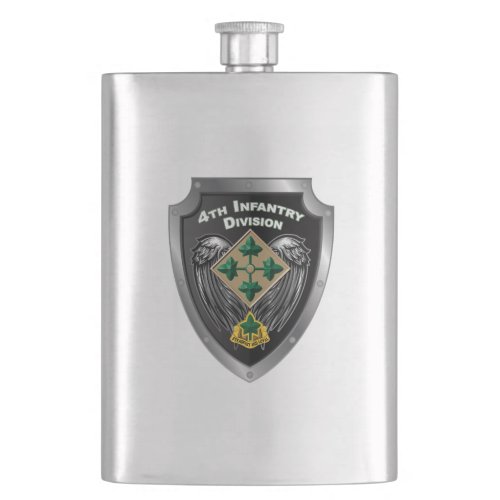 4th Infantry Division Steadfast and Loyal Flask