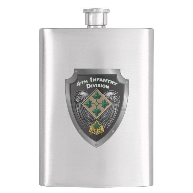 4th Infantry Division “Steadfast and Loyal” Flask (Front)