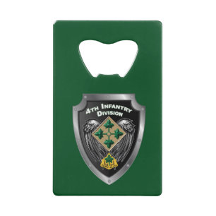 4th Infantry Division “Steadfast and Loyal” Gift Credit Card Bottle Opener