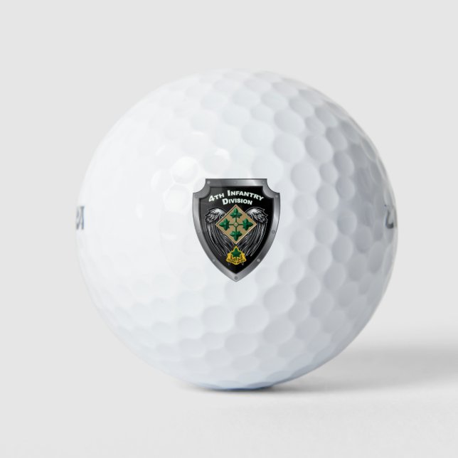 4th Infantry Division “Steadfast and Loyal” Gift Golf Balls (Front)