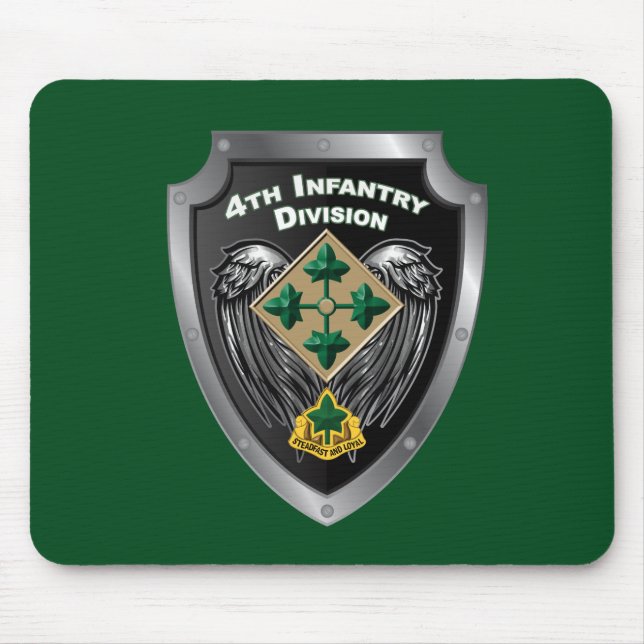 4th Infantry Division “Steadfast and Loyal” Gift Mouse Pad (Front)