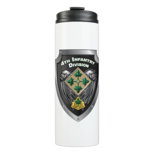 4th Infantry Division Steadfast and Loyal Gift Thermal Tumbler