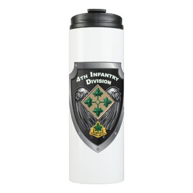 4th Infantry Division “Steadfast and Loyal” Gift Thermal Tumbler (Front)