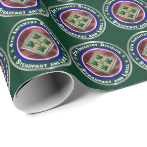 4th Infantry Division_Steadfast and Loyal Wrapping Paper