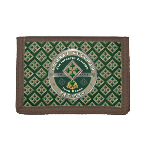 4th Infantry Division  Trifold Wallet