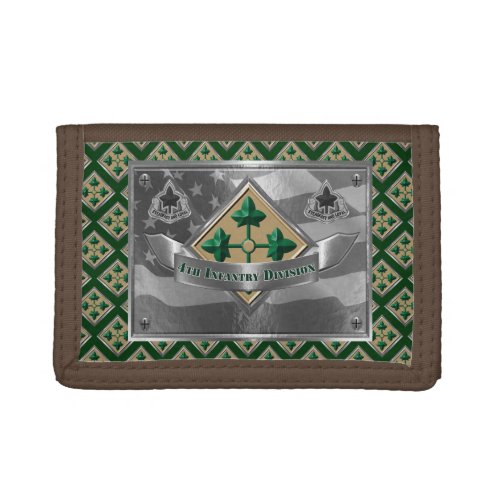 4th Infantry Division Trifold Wallet