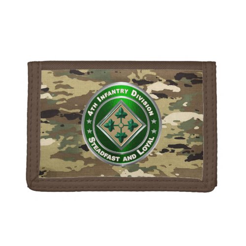 4th Infantry Division  Trifold Wallet