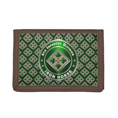 4th Infantry Division   Trifold Wallet