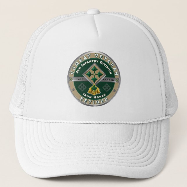 4th Infantry Division   Trucker Hat (Front)