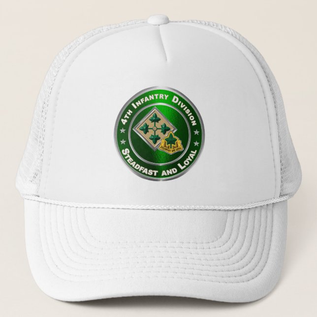 4th Infantry Division  Trucker Hat (Front)