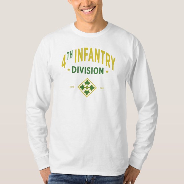 4th Infantry Division - United States Military T-Shirt (Front)