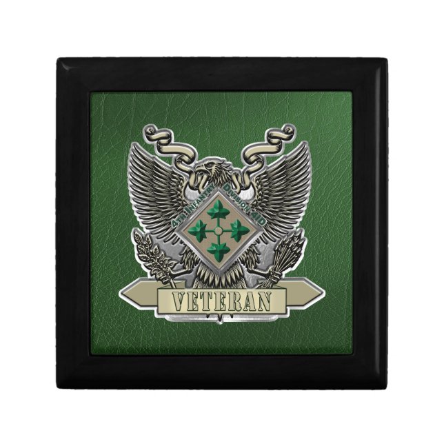 4th Infantry Division  Veteran Gift Box (Front)