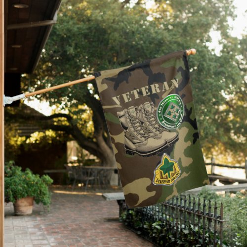 4th Infantry Division Veteran House Flag