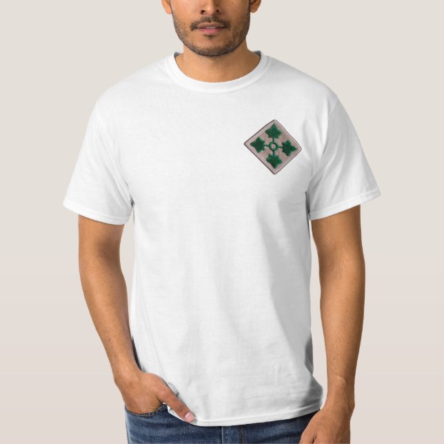 4th infantry division veterans vets Iraq Vietnam T-Shirt (Front)