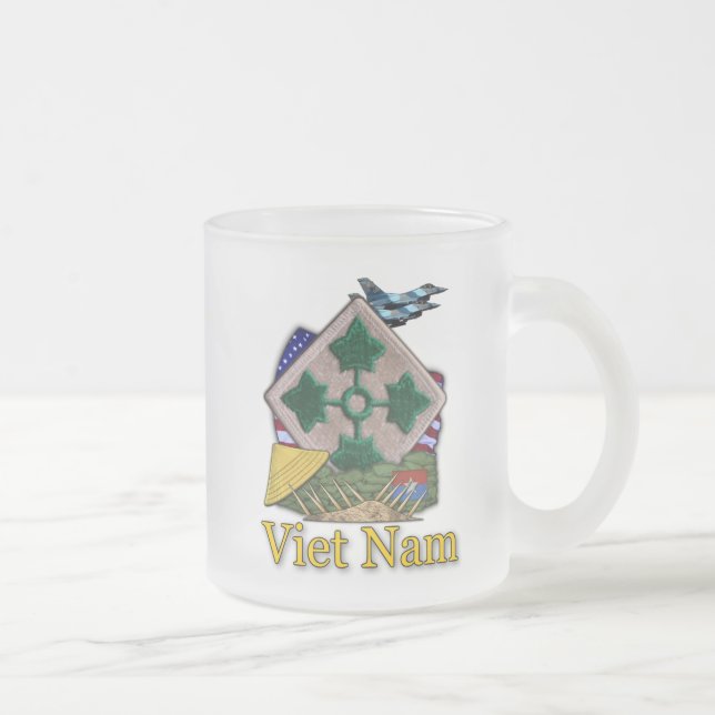 4th infantry division veterans vietnam frosty Mug (Right)