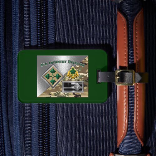 4th Infantry Division Vietnam Veteran Luggage Tag