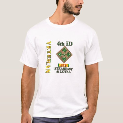 4th Infantry Division Vietnam Veteran T_Shirt