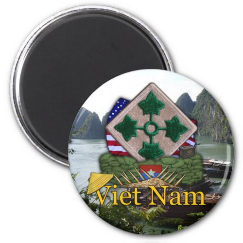 4th infantry division vietnam war vets Magnet