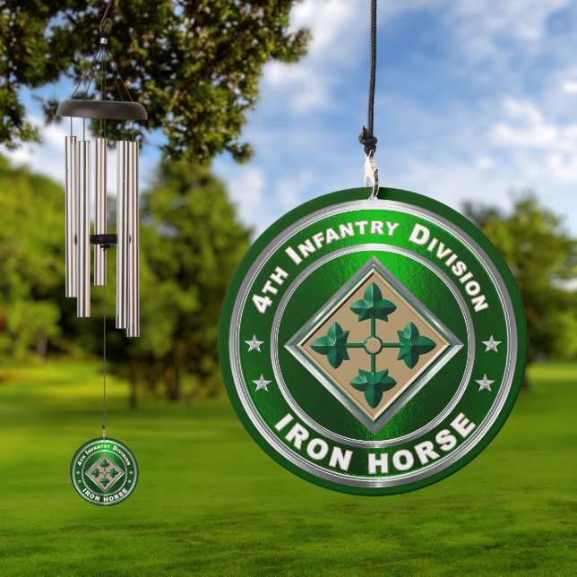 4th Infantry Division  Wind Chime (Outdoor)