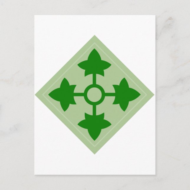 4th Infantry Postcard (Front)