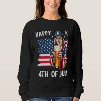 4th July 1776 Patriotic Patriot USA Eagle Independ Sweatshirt