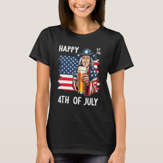 4th July 1776 Patriotic Patriot USA Eagle Independ T-Shirt