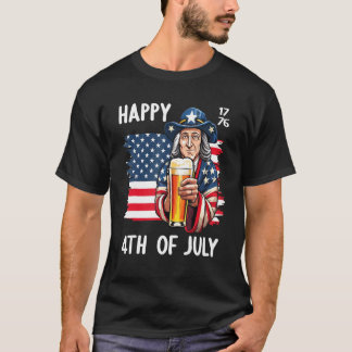 4th July 1776 Patriotic Patriot USA Eagle Independ T-Shirt