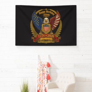 4th July 250th Independence Day 250 Years Banner