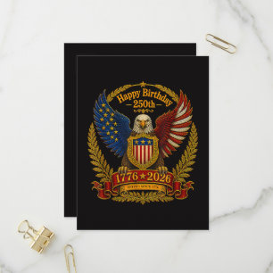 4th July 250th Independence Day 250 Years Invitation Postcard