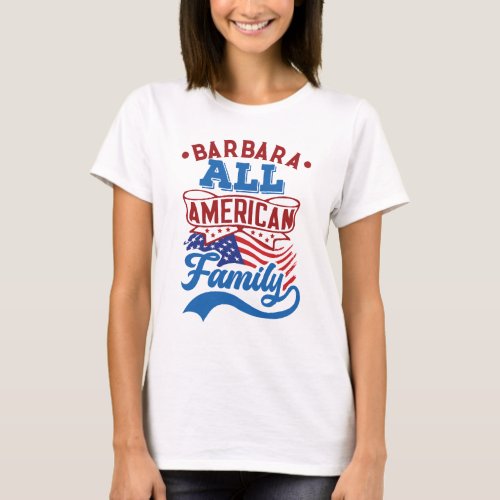 4th july All american family patriotic matching T_Shirt