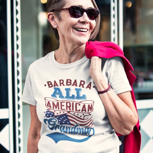 4th july All american grandma patriotic family T_Shirt