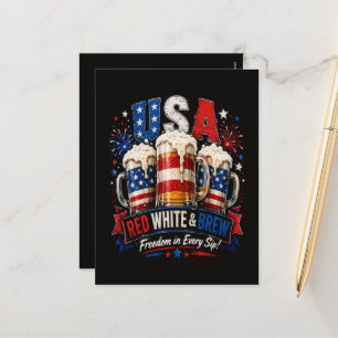 4th july america 250th holiday postcard