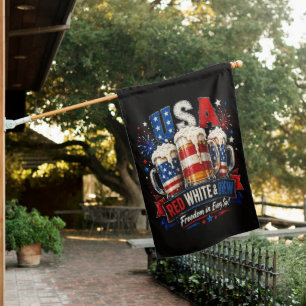 4th july america 250th house flag