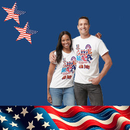 4th July America Independence Day Star Firecracker T-Shirt