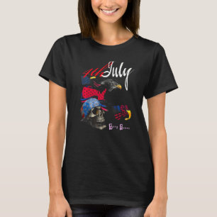 4th July American Eagle Flag Independence Day Bong T-Shirt