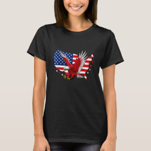 4th July American Eagle Flag Independence Day Patr T-Shirt