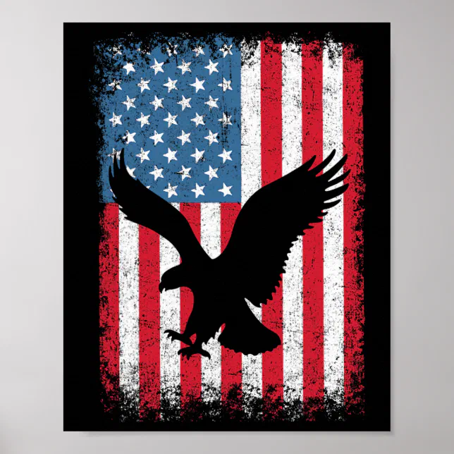 4th July American Eagle Flag- Independence Day T S Poster | Zazzle